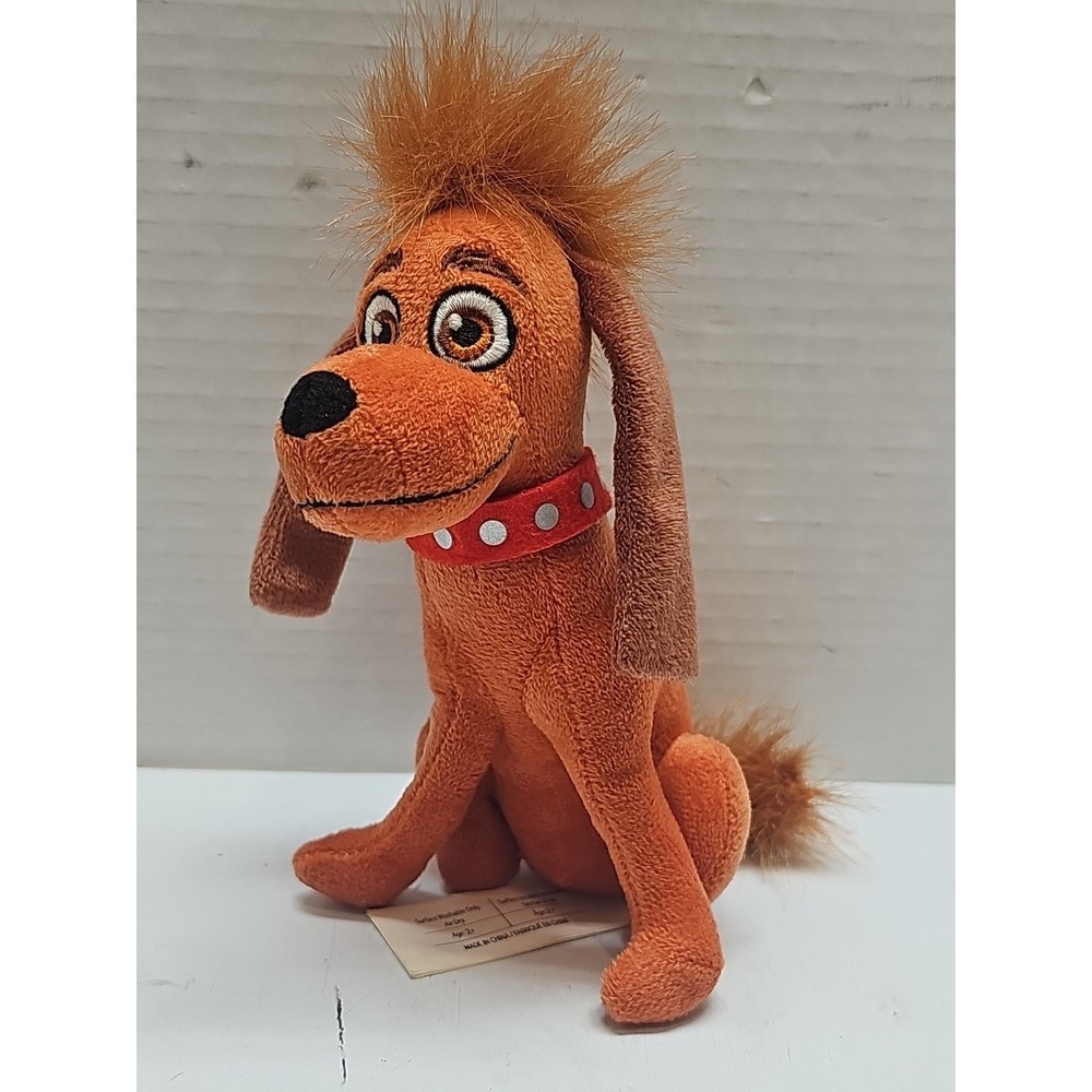 Rare HTF Illumination The Grinch Plush Max Puppy‎ Dog Universal Studios 6"